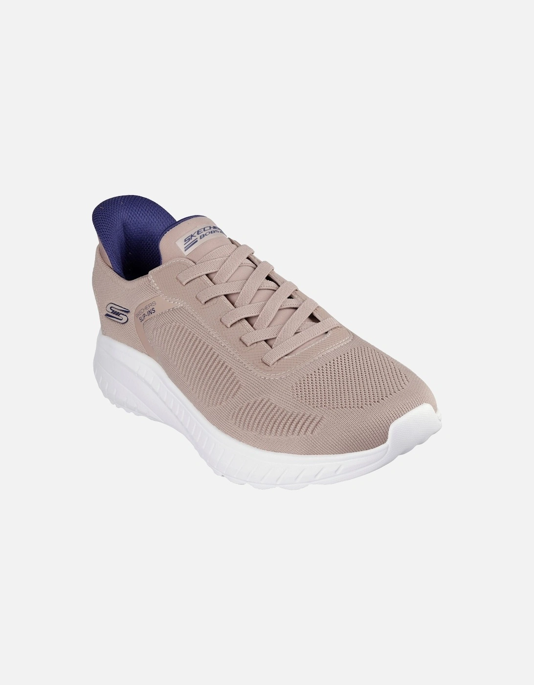 BOBS Sport Squad Chaos Solid Step Textile Men's Taupe Trainers, 3 of 2