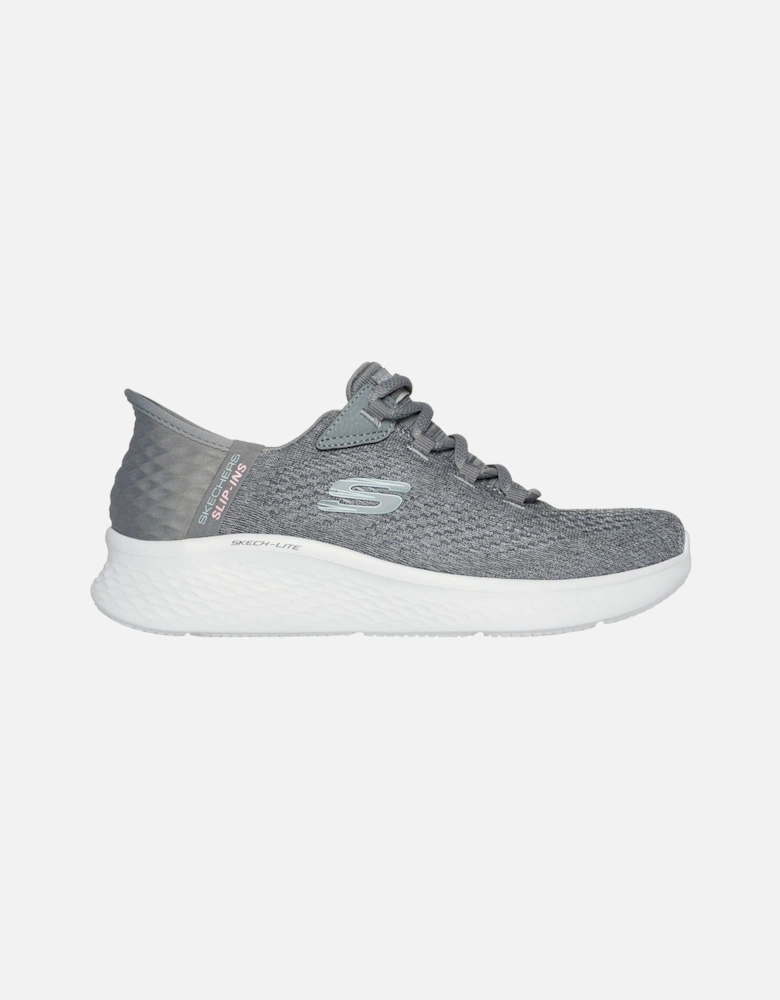 Skech-Lite Pro Natural Textile Women's Grey/Multi Trainers