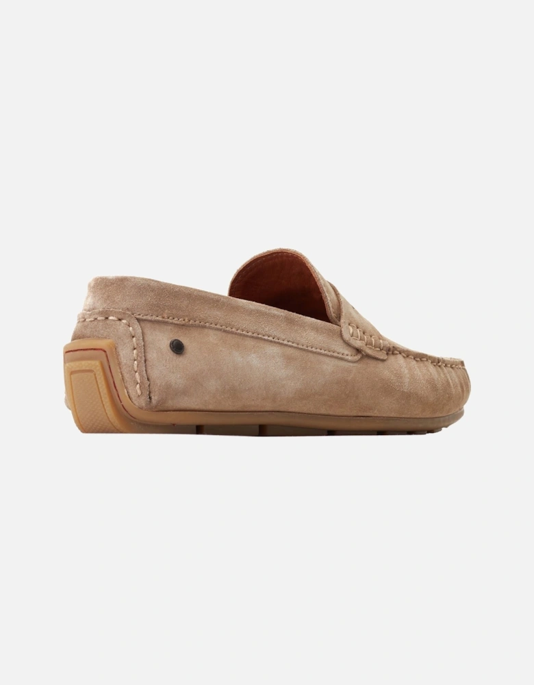 London Collins Leather Men's Sand Loafers
