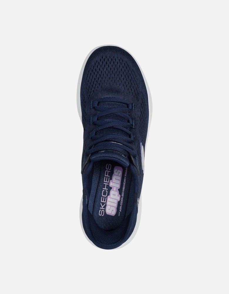 Skech-Lite Pro Natural Textile Women's Navy/Multi Trainers