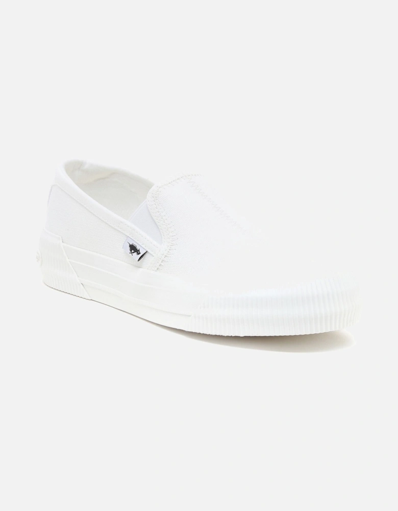 Cheeryful 12A Canvas Women's White Trainers