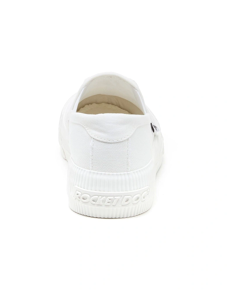Cheeryful 12A Canvas Women's White Trainers