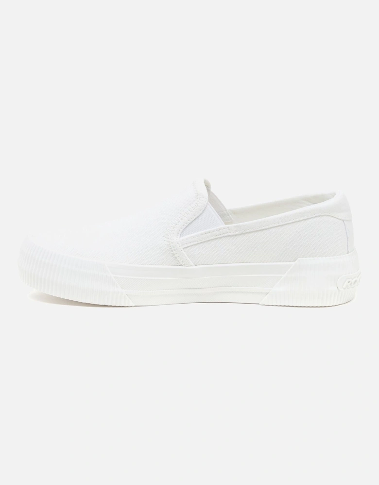 Cheeryful 12A Canvas Women's White Trainers