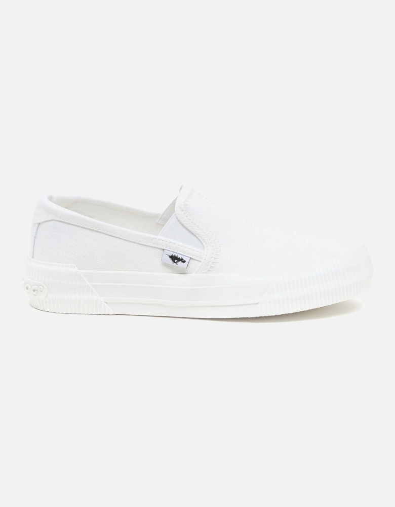 Cheeryful 12A Canvas Women's White Trainers