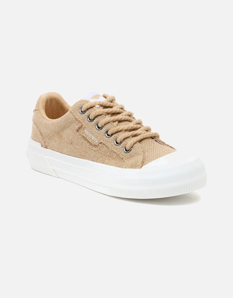 Cheery Heidi Cotton Women's Dark Natural Trainers