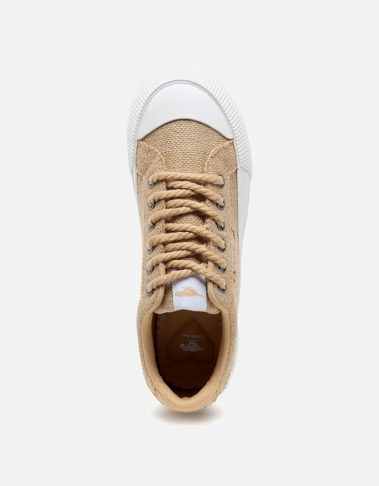 Cheery Heidi Cotton Women's Dark Natural Trainers