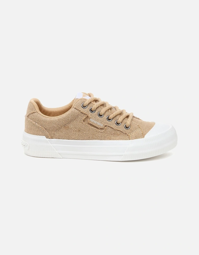 Cheery Heidi Cotton Women's Dark Natural Trainers