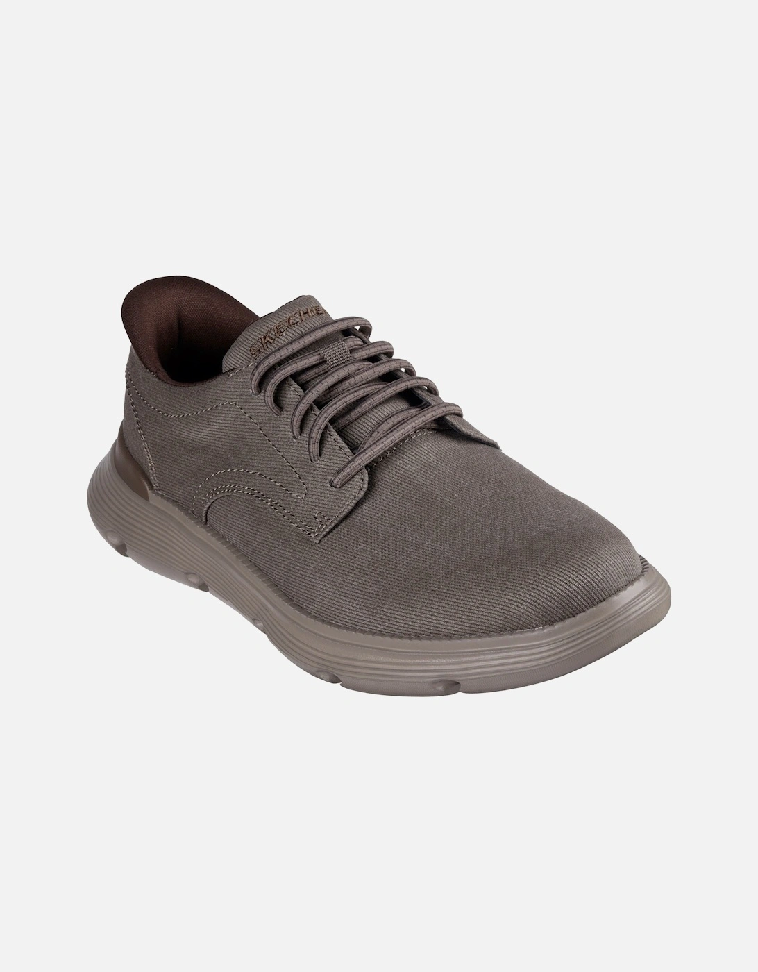 Garza Clive Cotton Men's Dark Taupe Lace-Up Shoes, 3 of 2