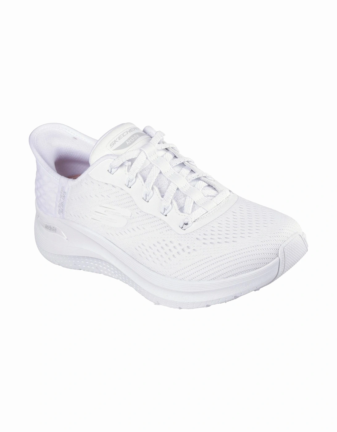 Arch Fit 2.0 - Easy Chic Textile Women's White Trainers, 6 of 5