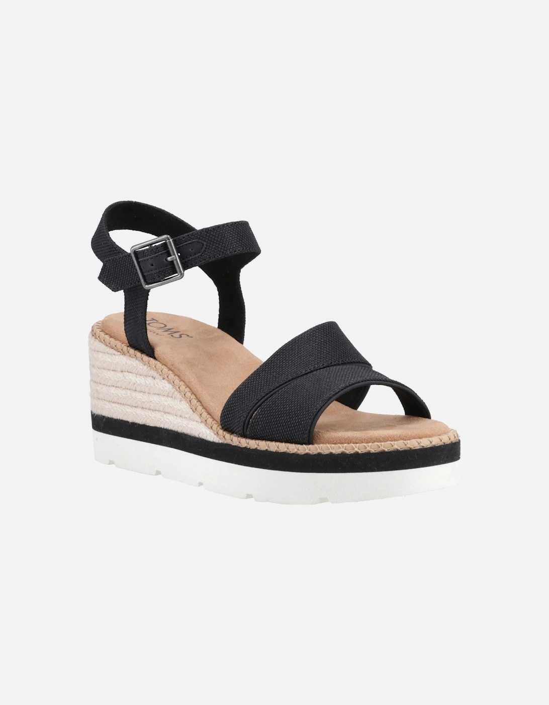 Darya Polyester Women's Black Sandals, 6 of 5