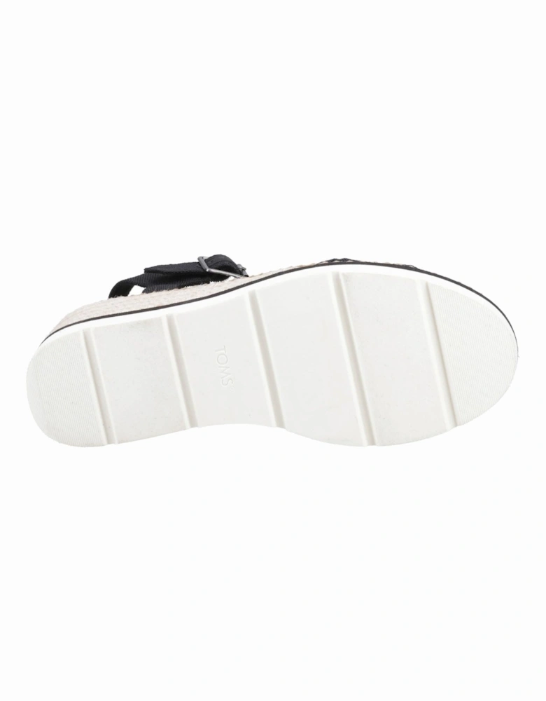 Darya Polyester Women's Black Sandals