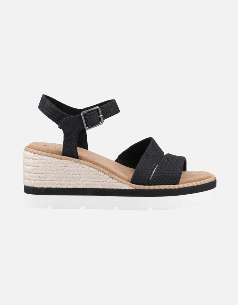 Darya Polyester Women's Black Sandals