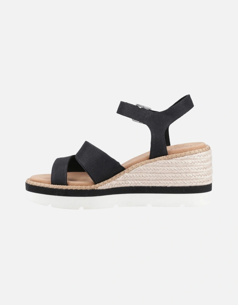 Darya Polyester Women's Black Sandals