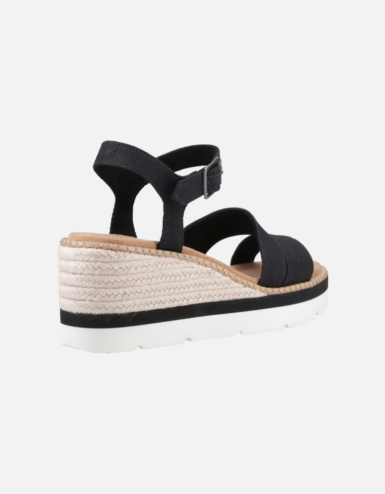 Darya Polyester Women's Black Sandals