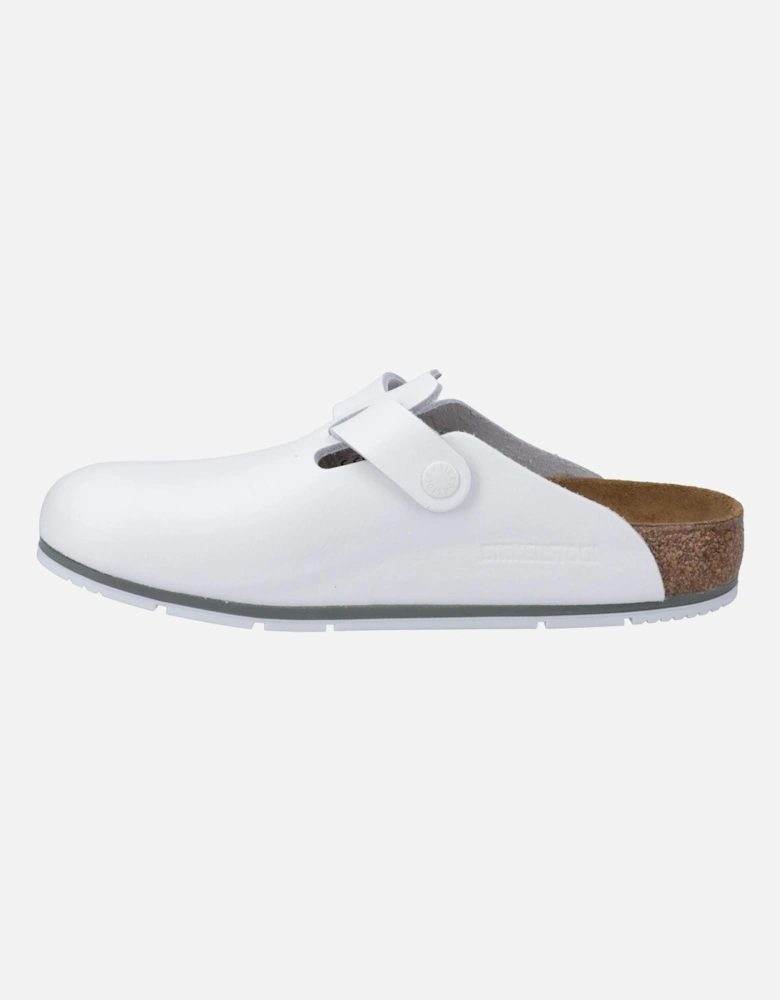 Pro Leather Women's White Clogs