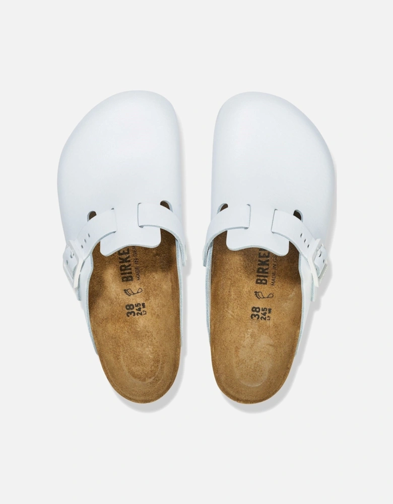 Pro Leather Women's White Clogs