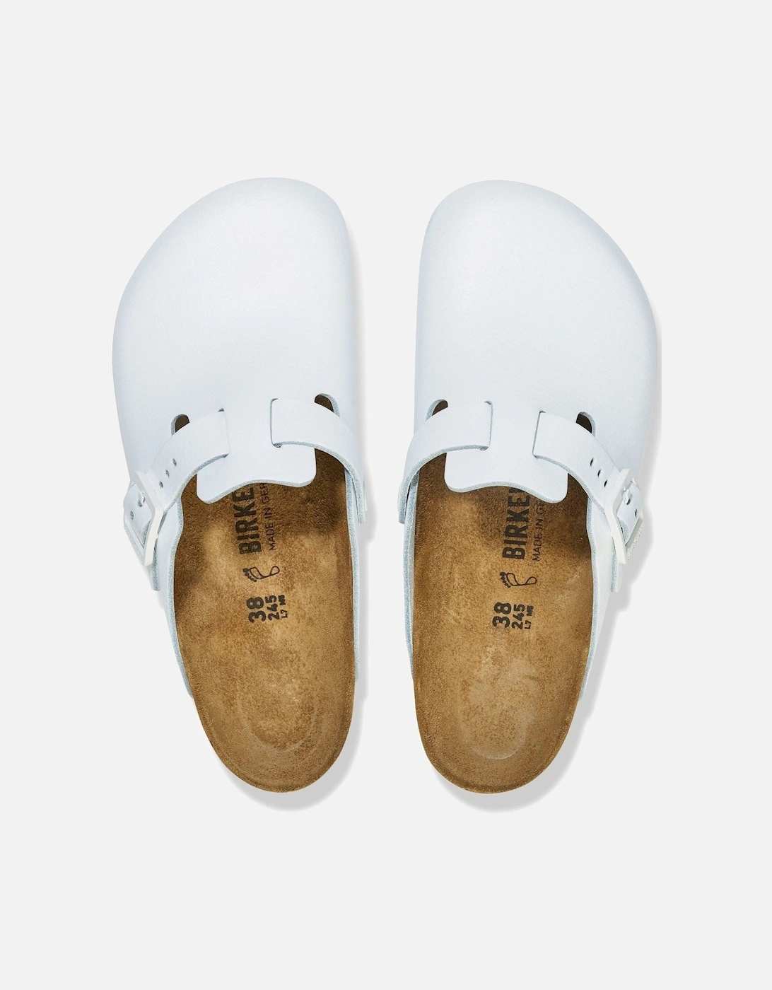 Pro Leather Women's White Clogs
