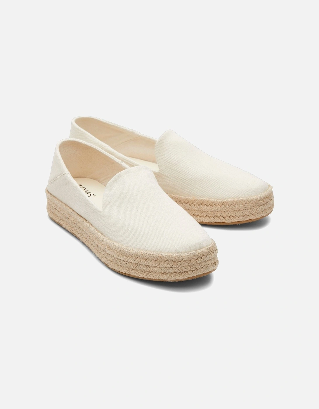 TOMS Women's TOMS Carolina 100% Cotton Women's Natural Espadrilles - White