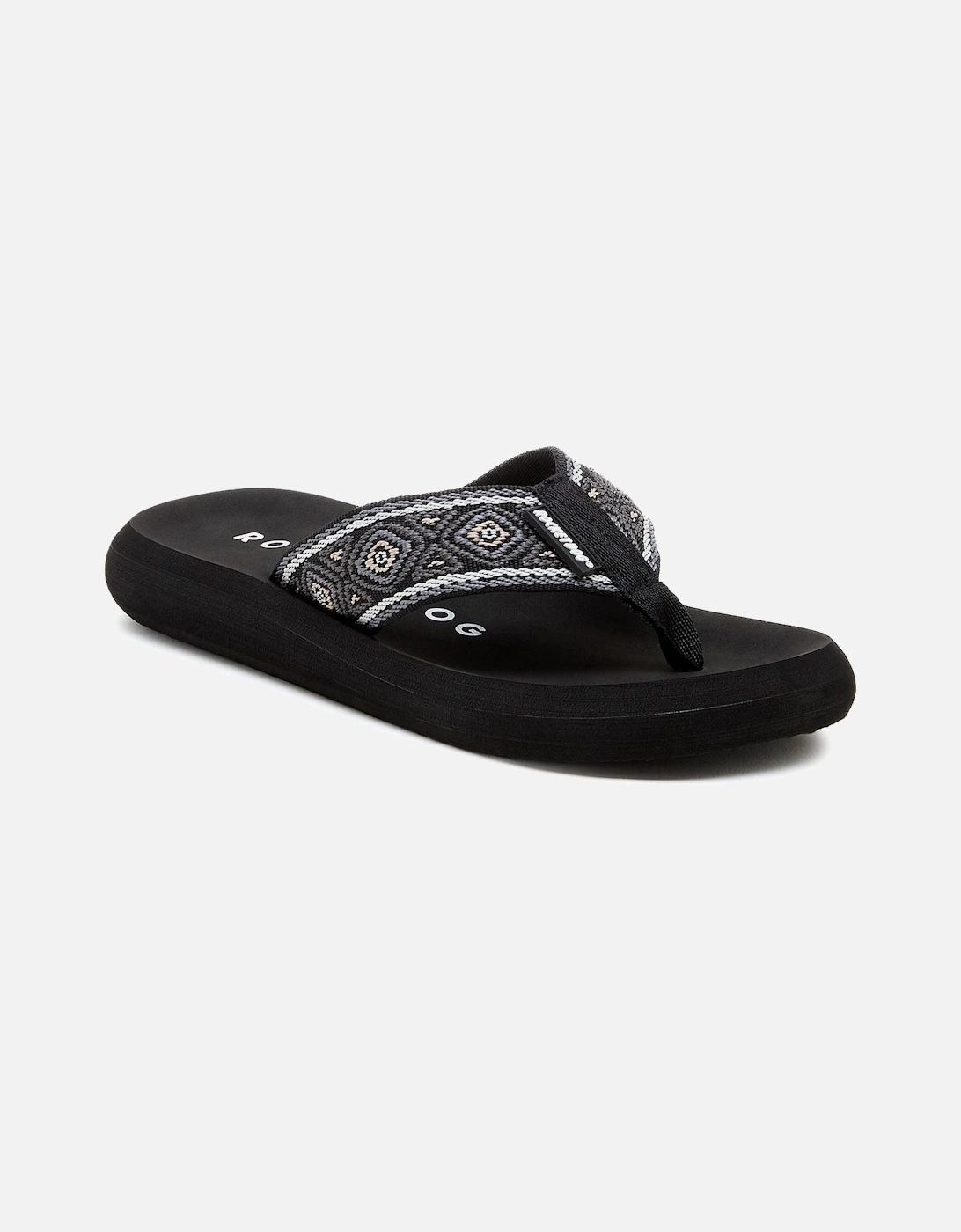 Spotlight Camden Cotton Women's Black/Multi Sandals, 8 of 7