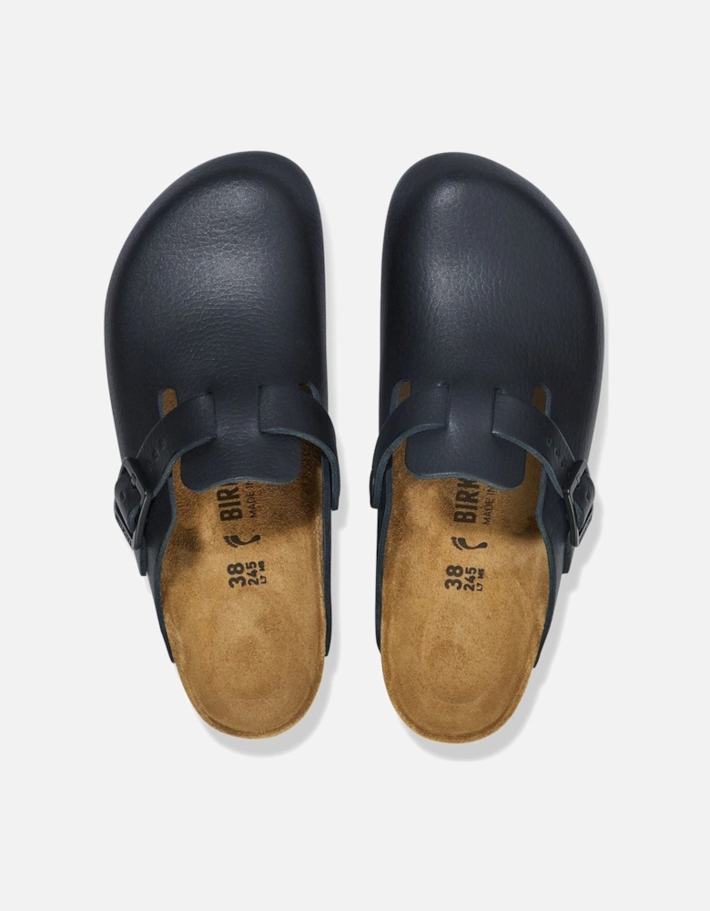 Pro Leather Women's Black Clogs