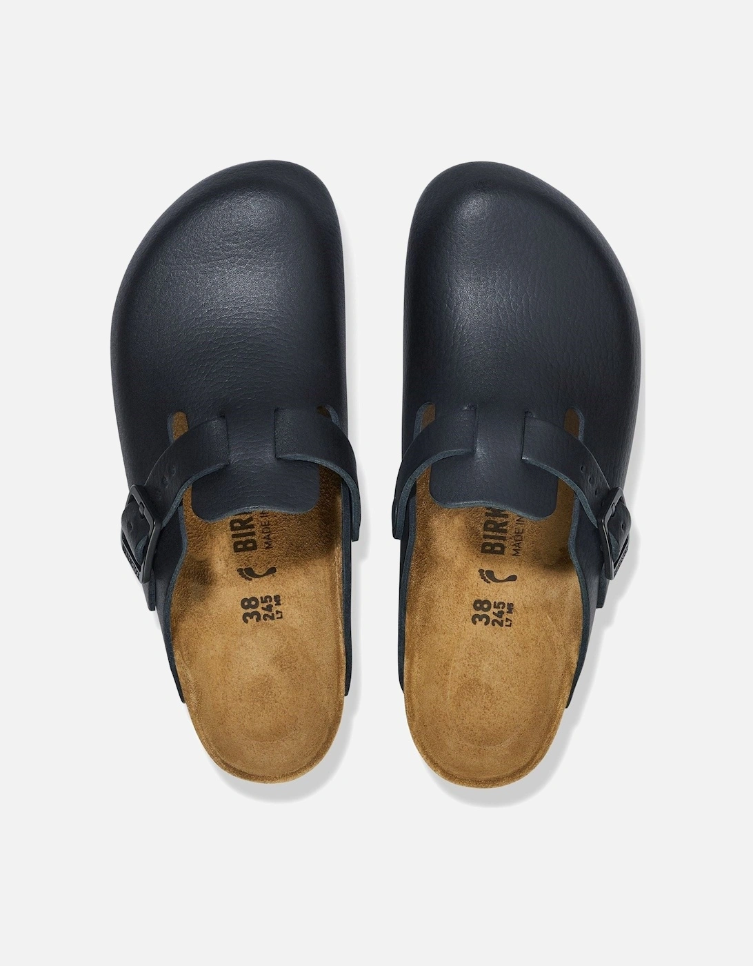 Pro Leather Women's Black Clogs