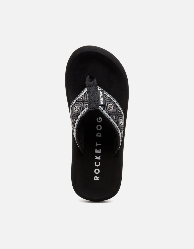 Spotlight Camden Cotton Women's Black/Multi Sandals