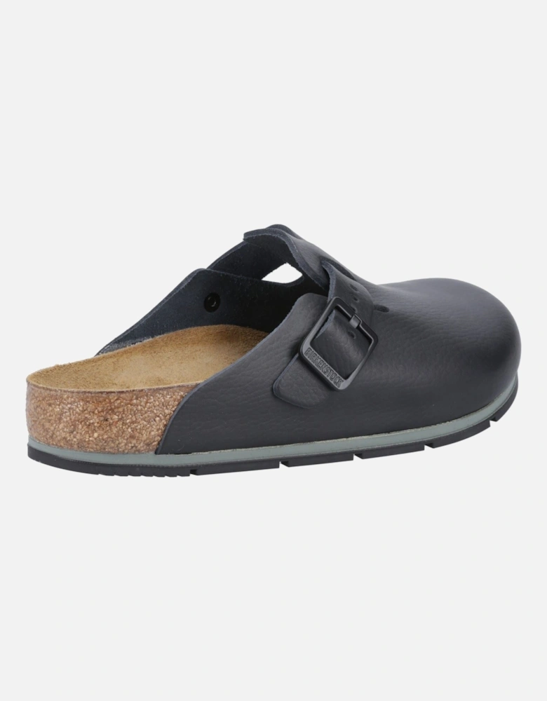 Pro Leather Women's Black Clogs