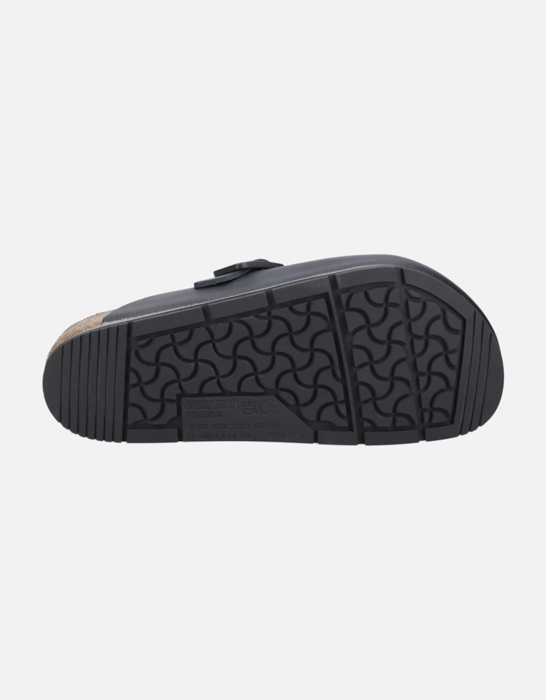 Pro Leather Women's Black Clogs