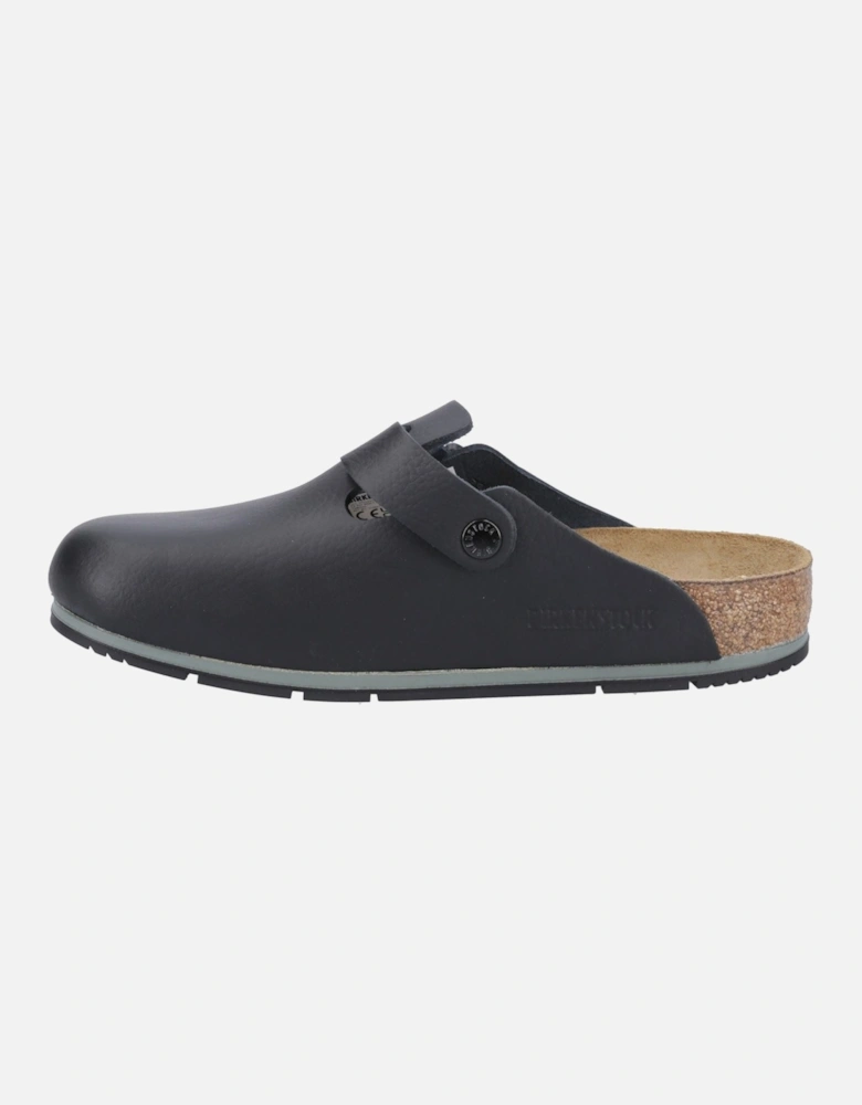 Pro Leather Women's Black Clogs