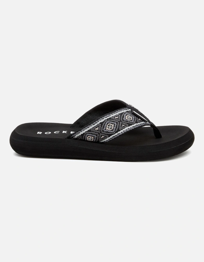 Spotlight Camden Cotton Women's Black/Multi Sandals