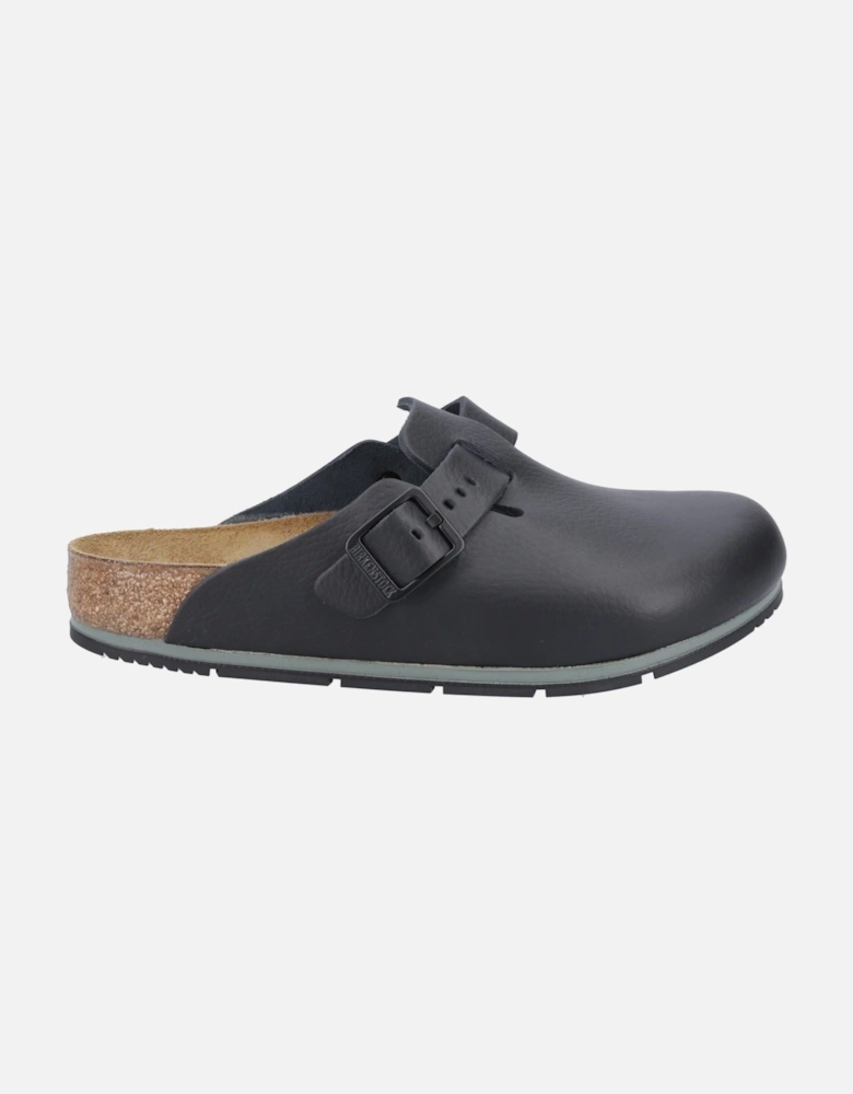 Pro Leather Women's Black Clogs
