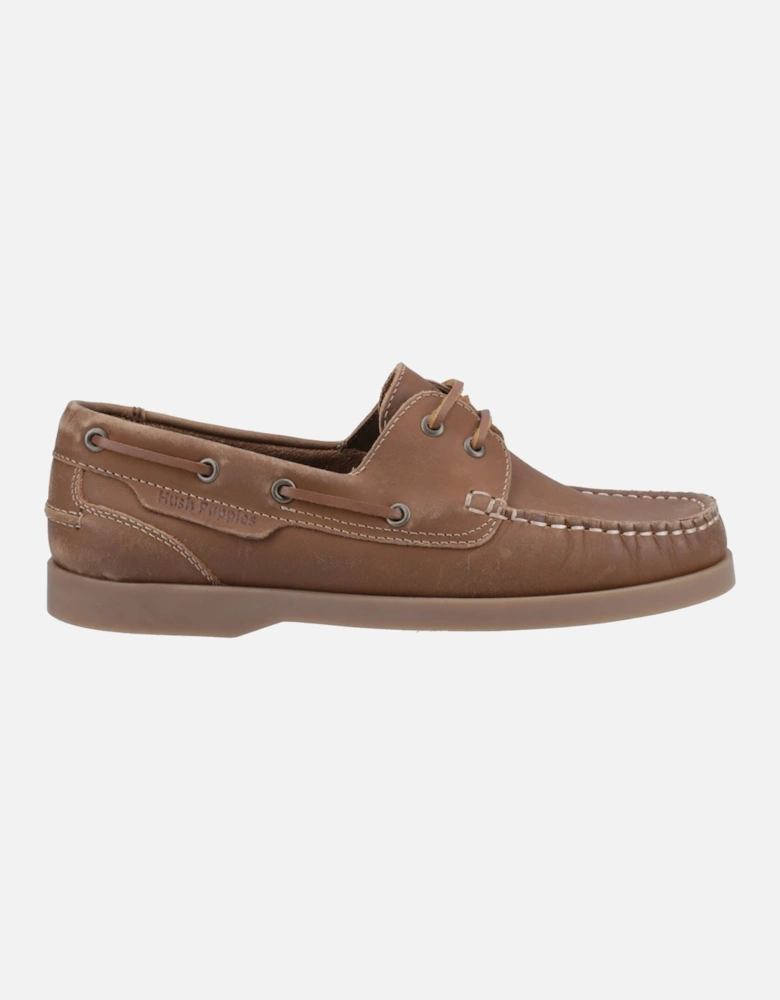 Isabel Leather Women's Tan Boat Shoes