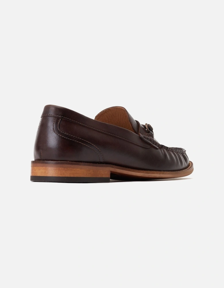 London Madison Leather Men's Burnt Tan Loafers