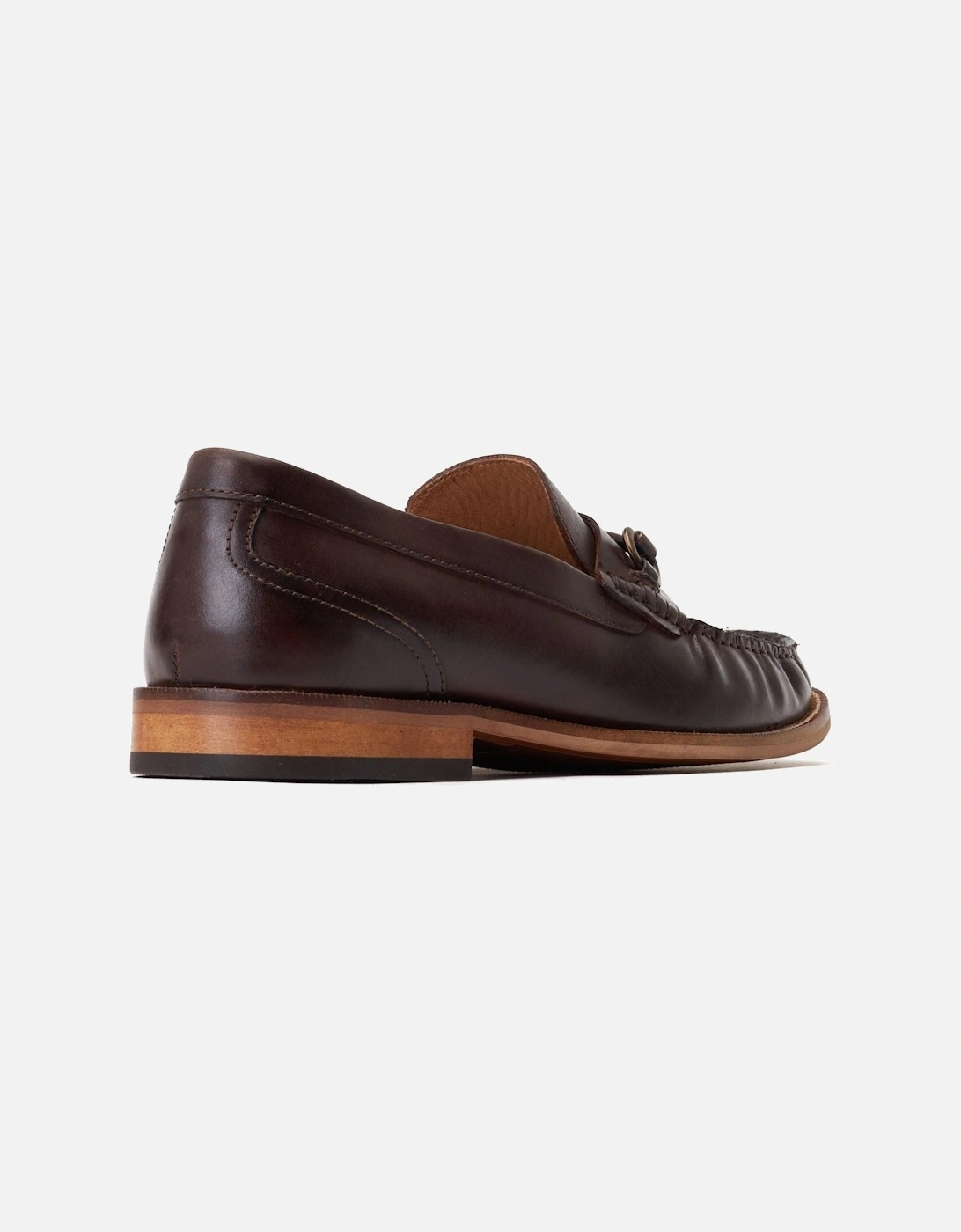 London Madison Leather Men's Burnt Tan Loafers