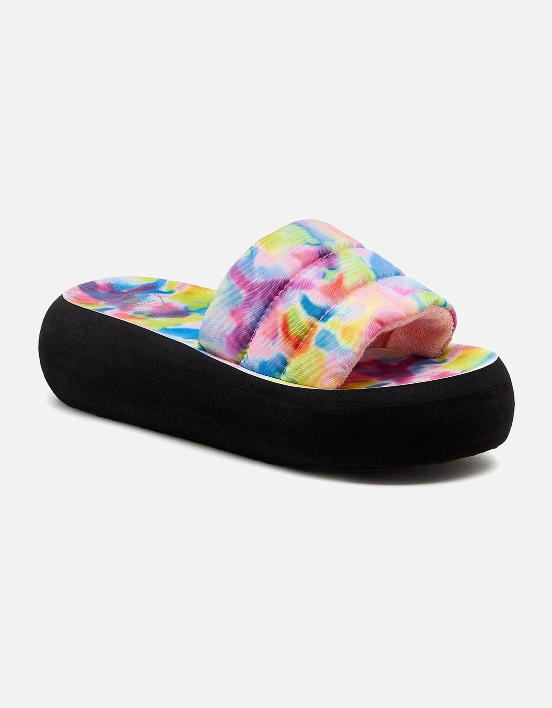 Splash Loyal Tie Dye Textile Women's Pink/Multi Sandals, 8 of 7