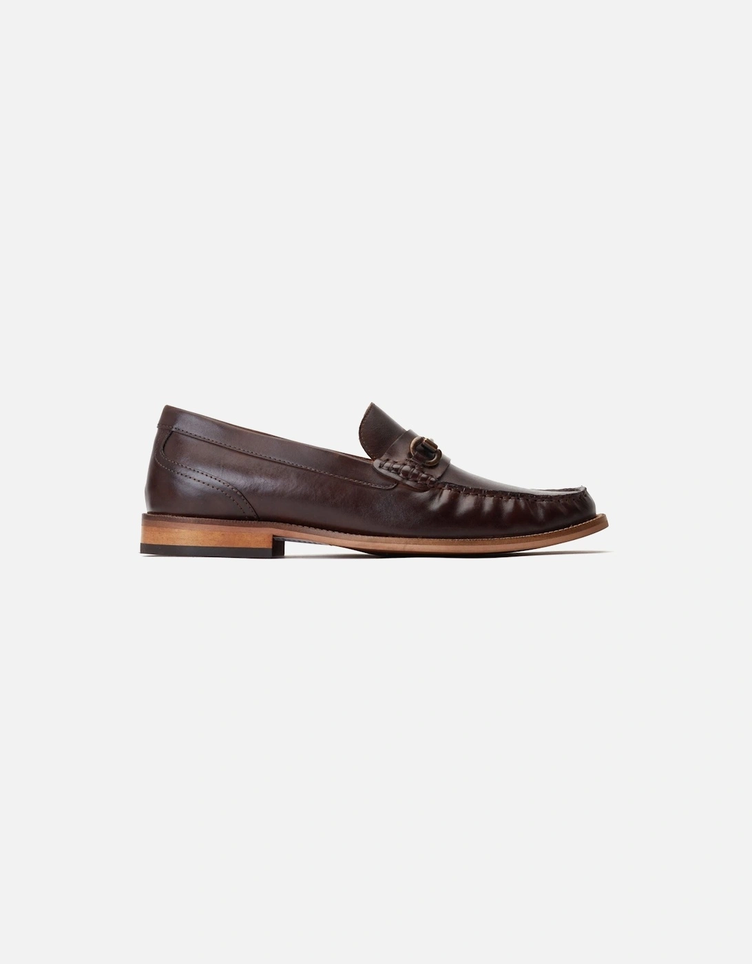 London Madison Leather Men's Burnt Tan Loafers