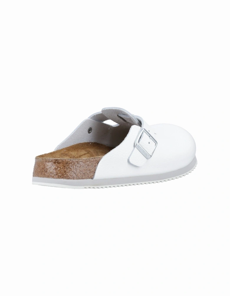 Leather Men's White Clogs