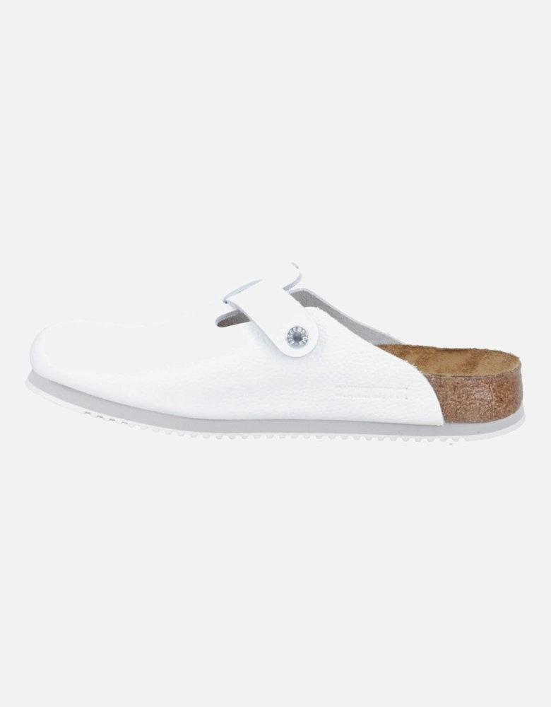 Leather Men's White Clogs