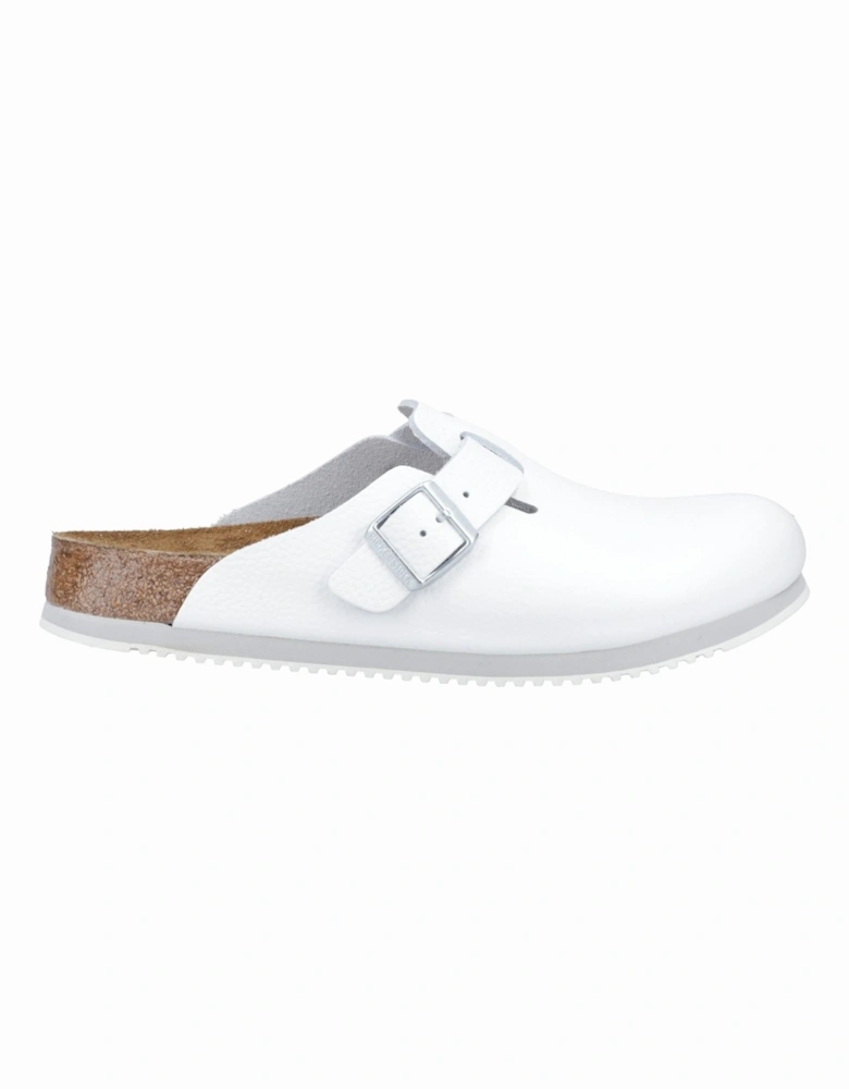 Leather Men's White Clogs
