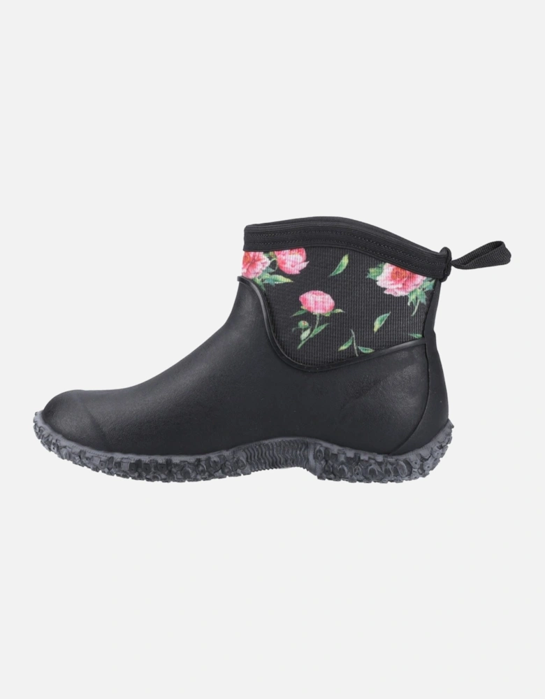 Muck Boots Muckster II Ankle Rubber Black/Roses Wellington Boots