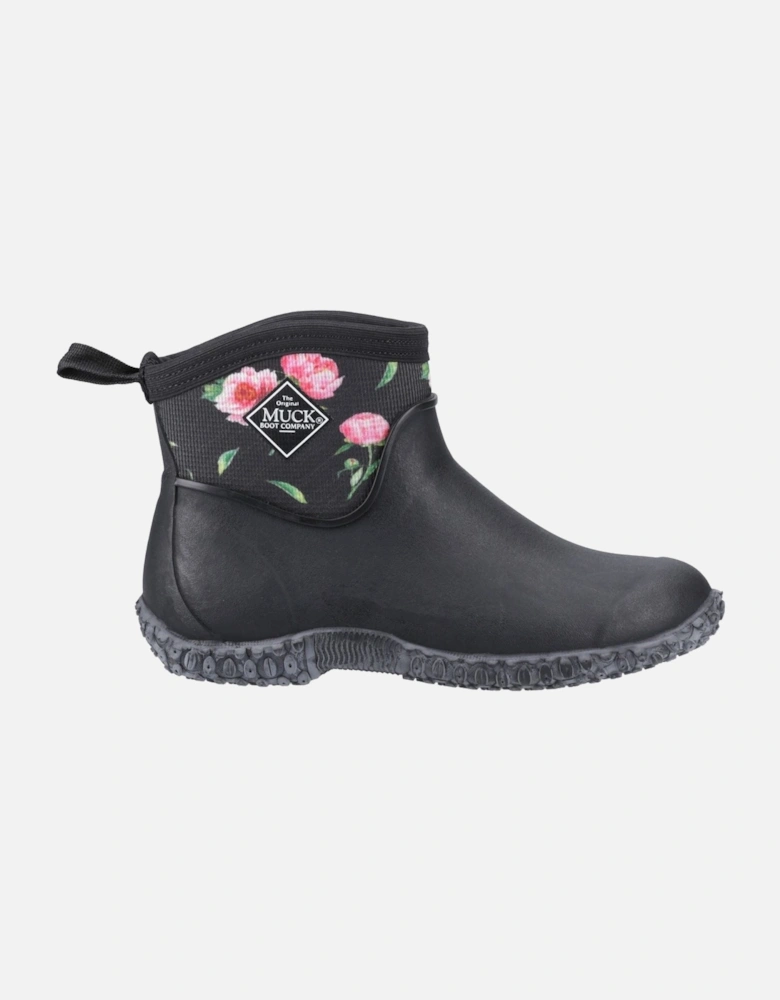 Muck Boots Muckster II Ankle Rubber Black/Roses Wellington Boots