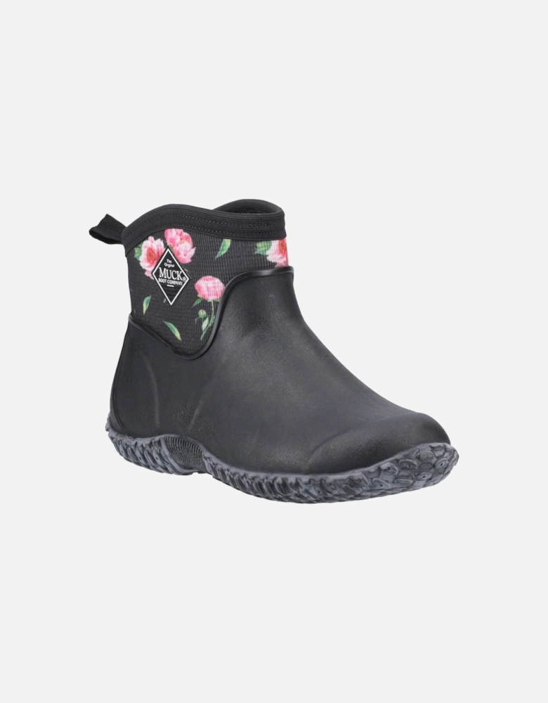 Muck Boots Muckster II Ankle Rubber Black/Roses Wellington Boots