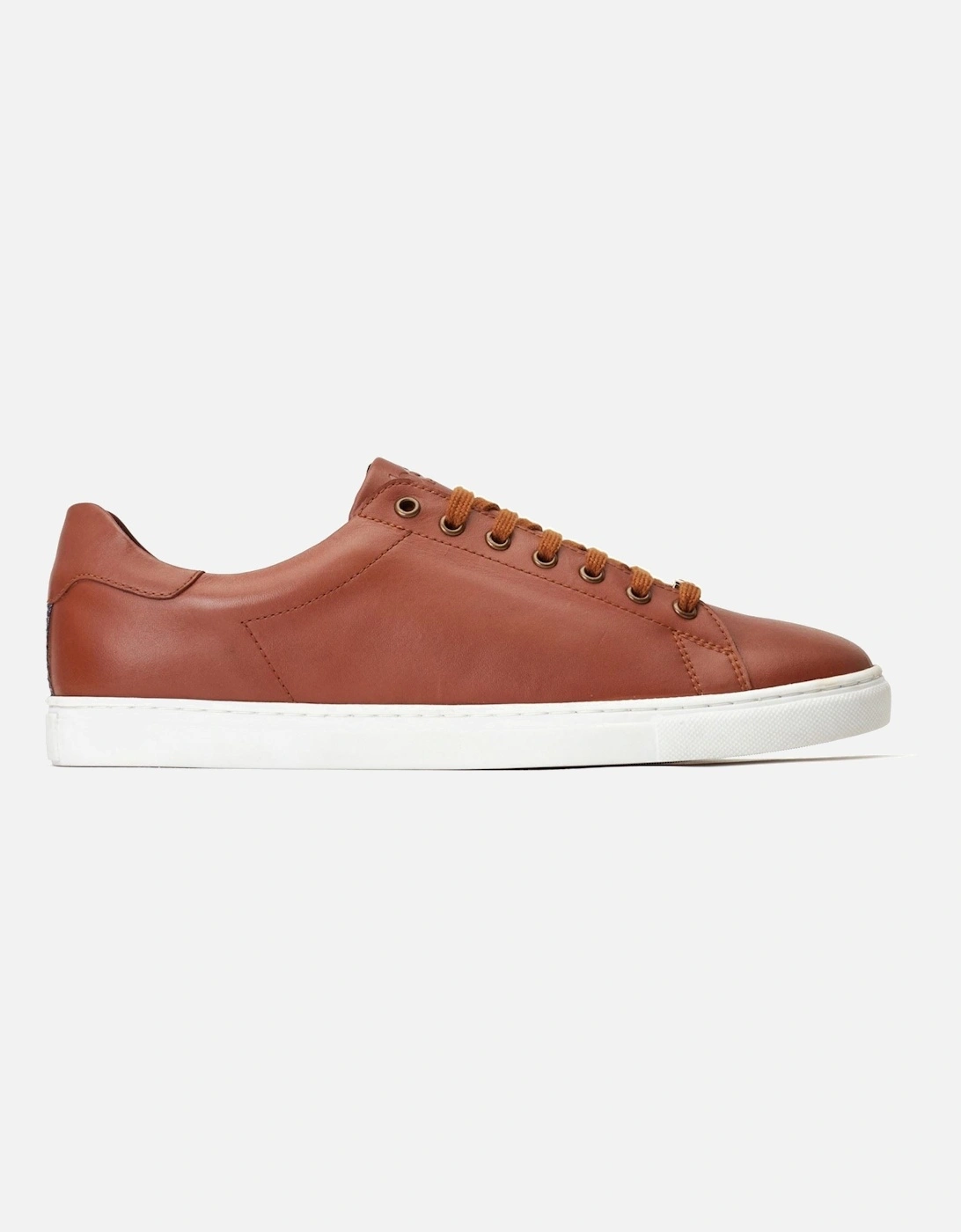 London Tucker Leather Men's Burnt Tan Trainers