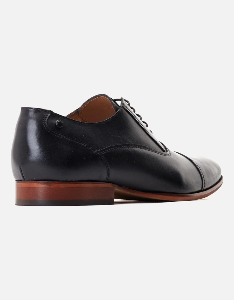 London Angelo Leather Men's Black Oxford Shoes