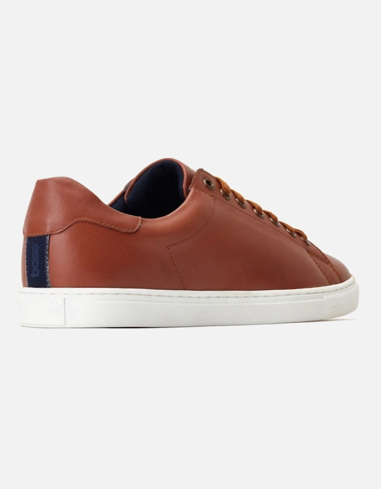 London Tucker Leather Men's Burnt Tan Trainers