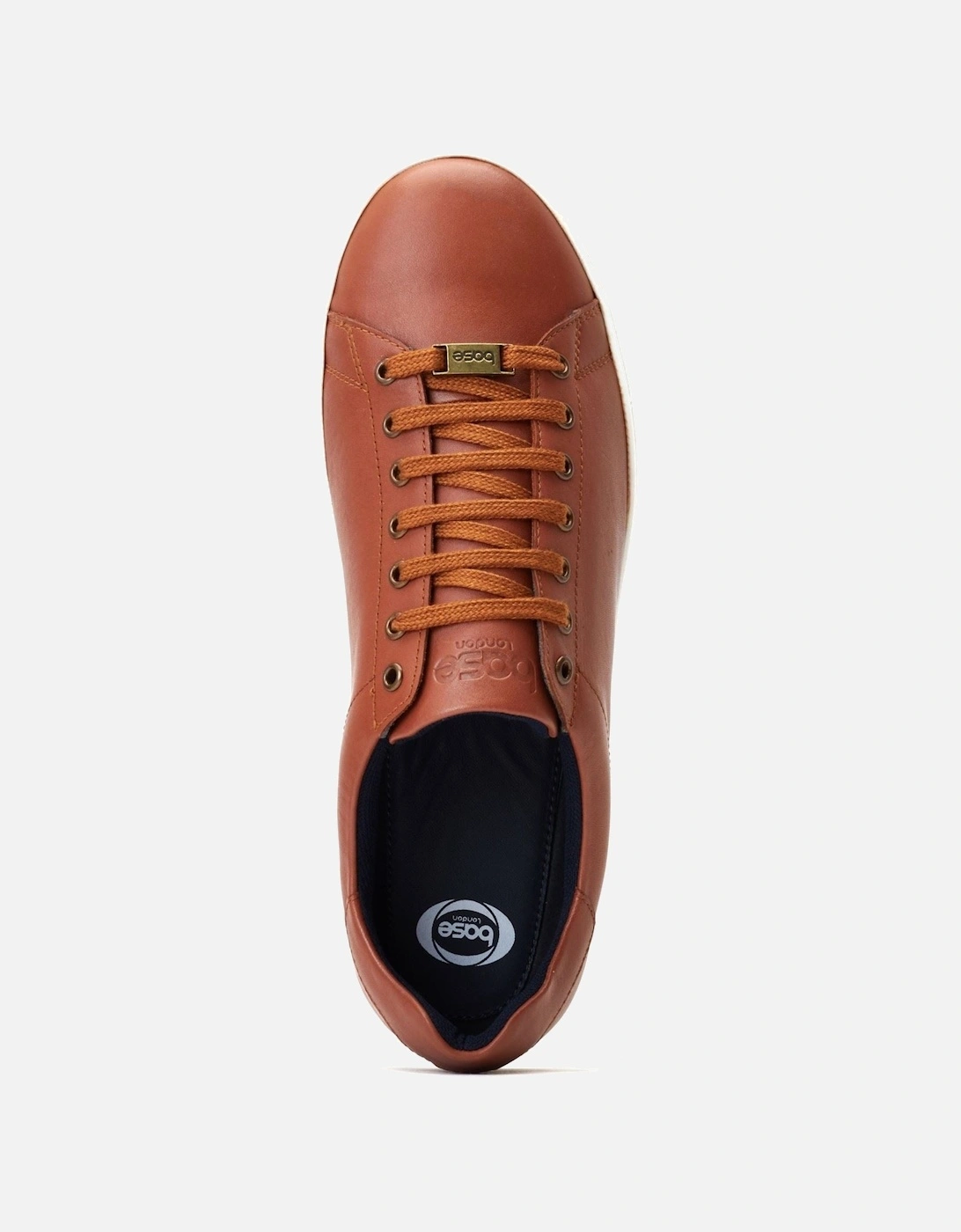 London Tucker Leather Men's Burnt Tan Trainers
