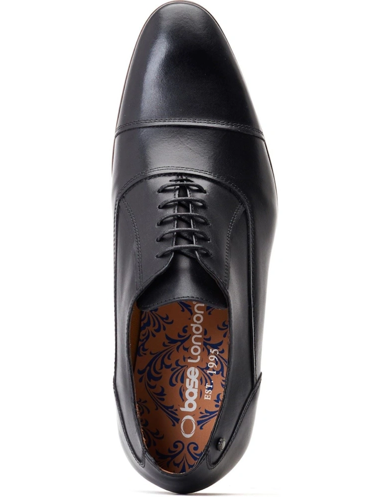 London Angelo Leather Men's Black Oxford Shoes