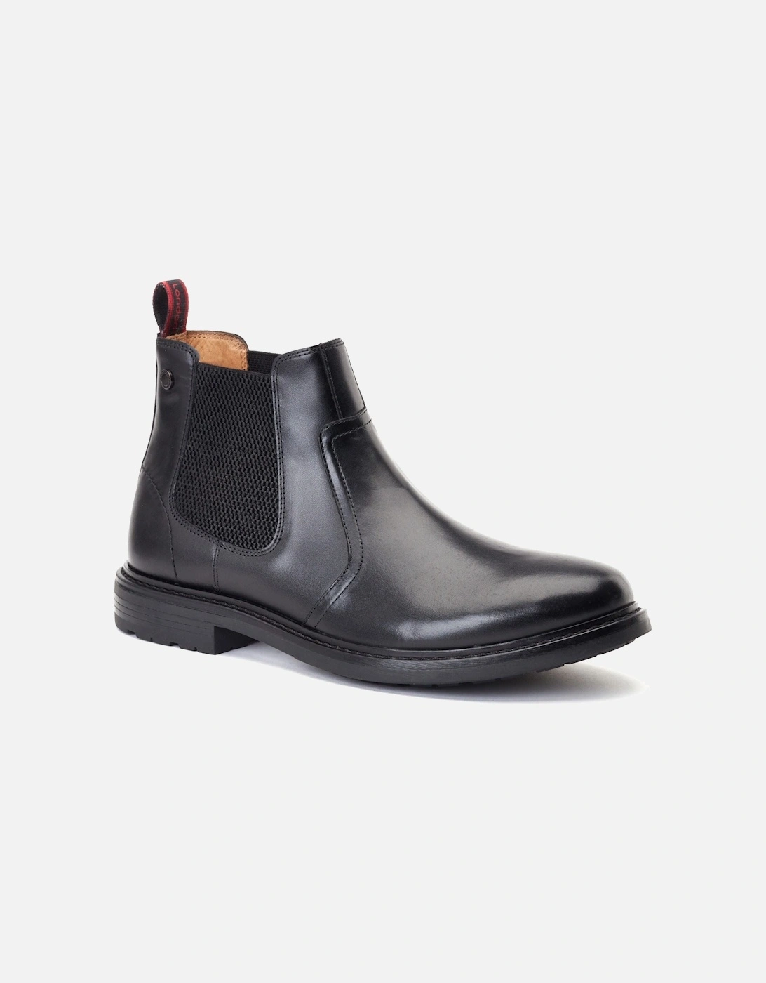 London Bloom Leather Men's Black Boots, 7 of 6