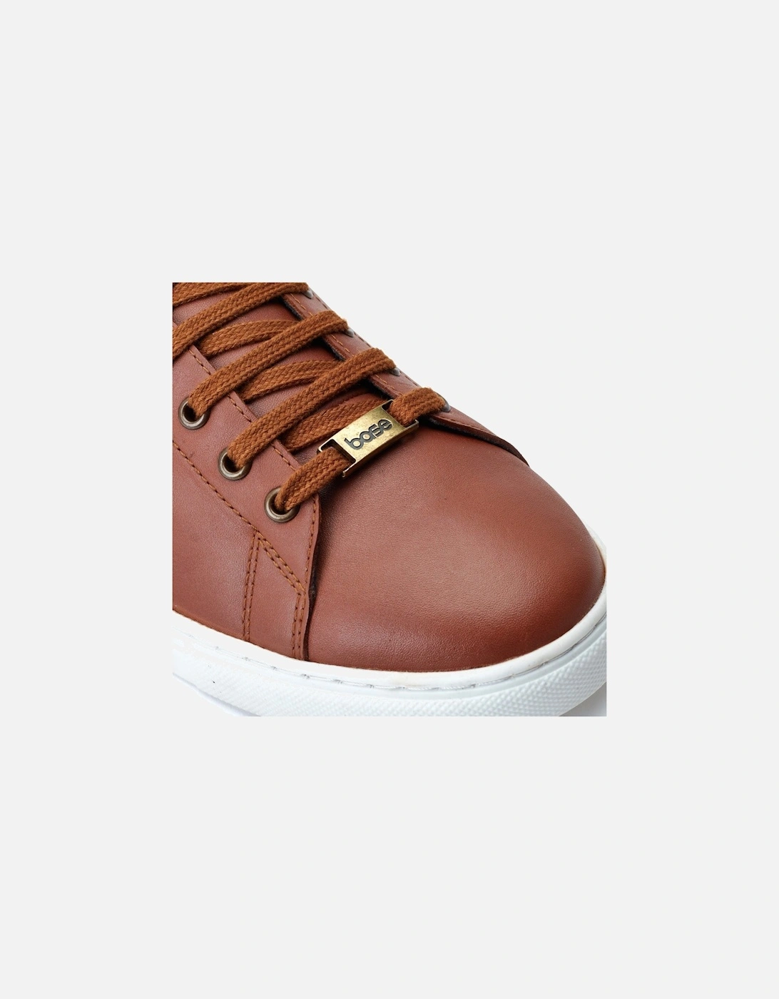 London Tucker Leather Men's Burnt Tan Trainers