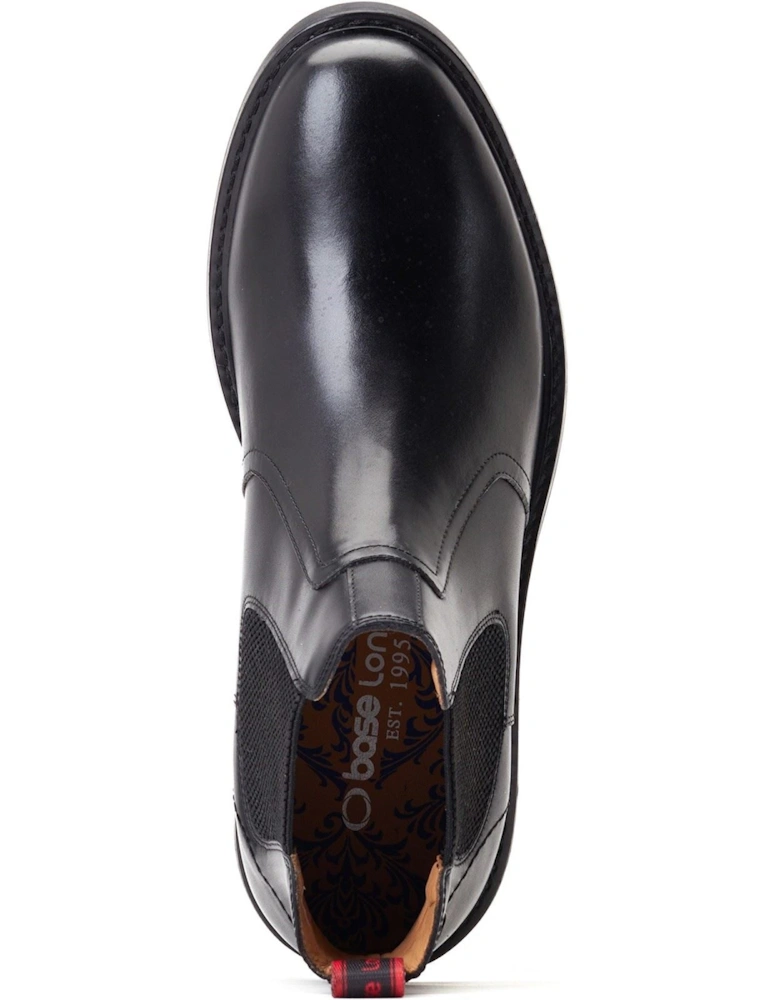 London Bloom Leather Men's Black Boots